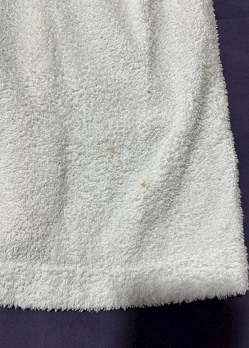 Kız Çocuk Kapüşonlu Nakışlı Beyaz Bornoz - Görsel 4