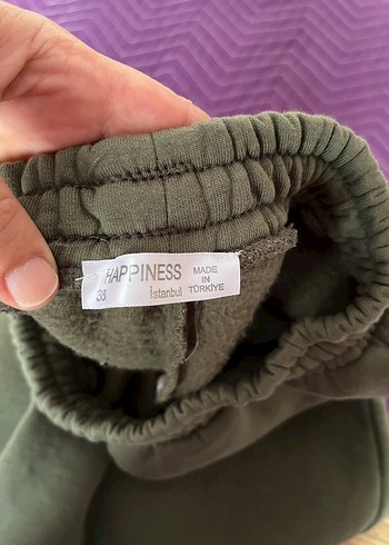 Happiness Kadın Haki Rahat Mini Eşofman Takımı