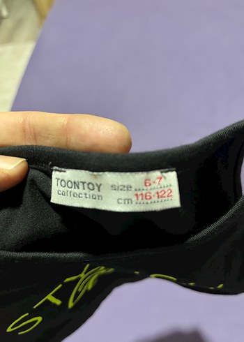 Diğer Siyah Baskılı Elastik Mini Crop Top