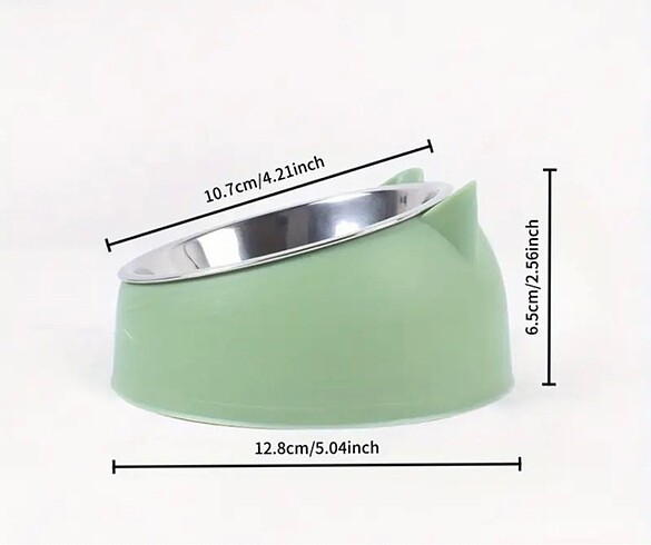 Paslanmaz Çelik Kedi Mama Kabı - Görsel 6