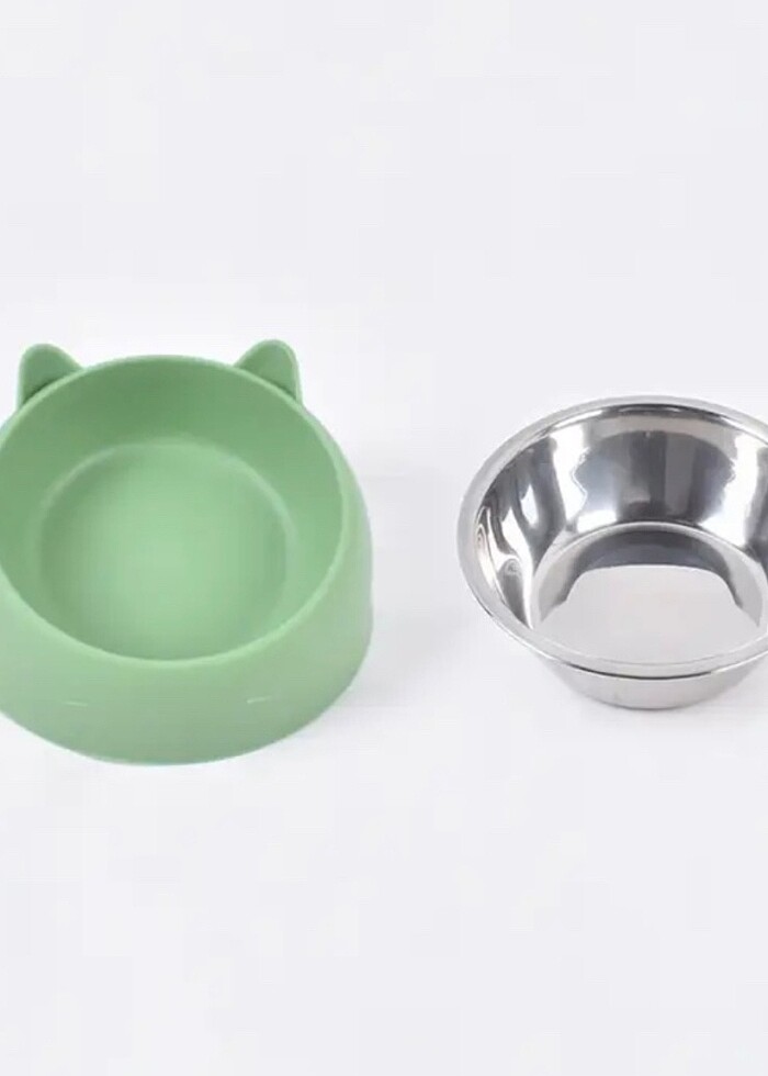 Paslanmaz Çelik Kedi Mama Kabı - Görsel 5