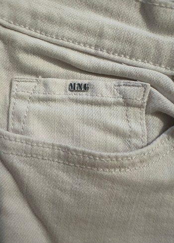 27 Beden beyaz Renk Mango Kadın Beyaz Jean Kot Pantolon