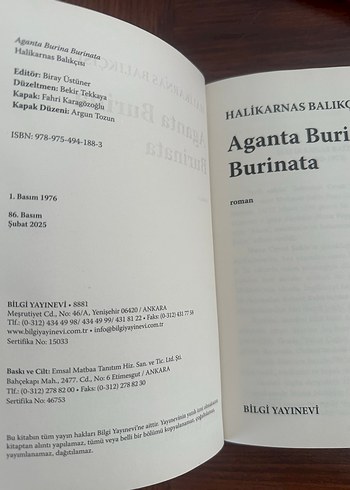 Halikarnas Balıkçısı - Aganta Burina Burinata
