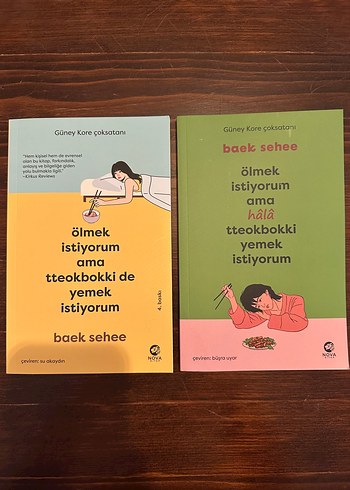 Ölmek İstiyorum Ama Tteokbokki Yemek İstiyorum Kitapları Set