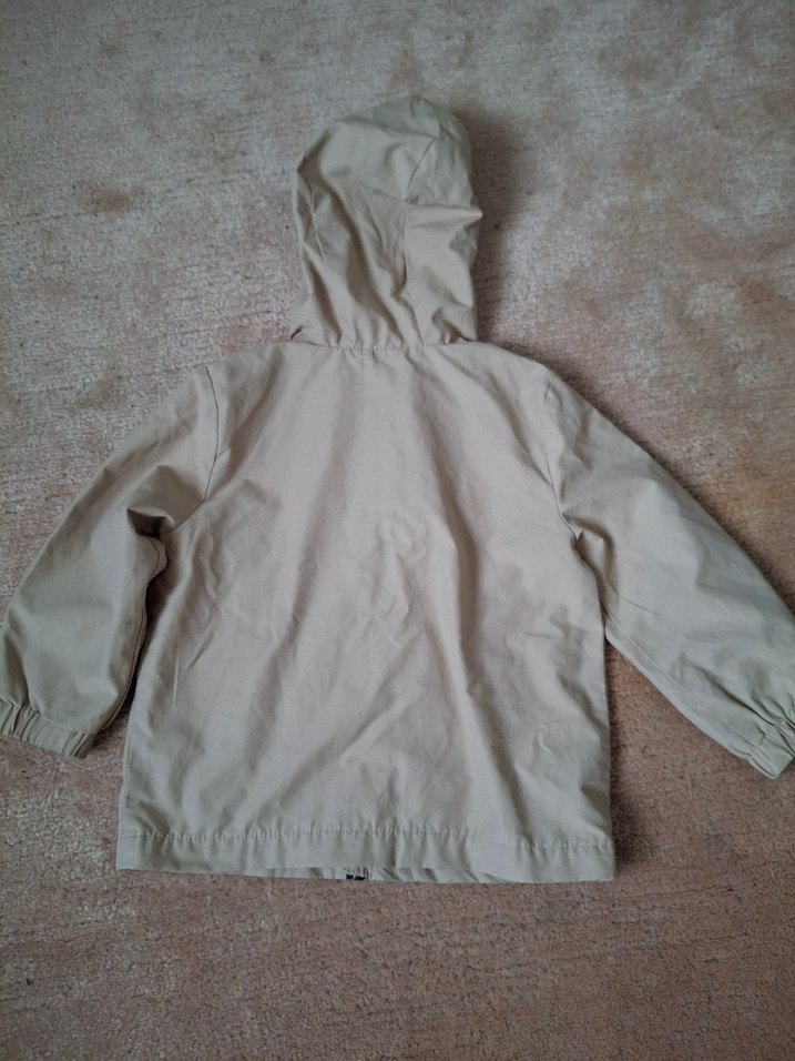 Mango Erkek Çocuk Bej Kapüşonlu Trençkot yağmurluk - Görsel 5