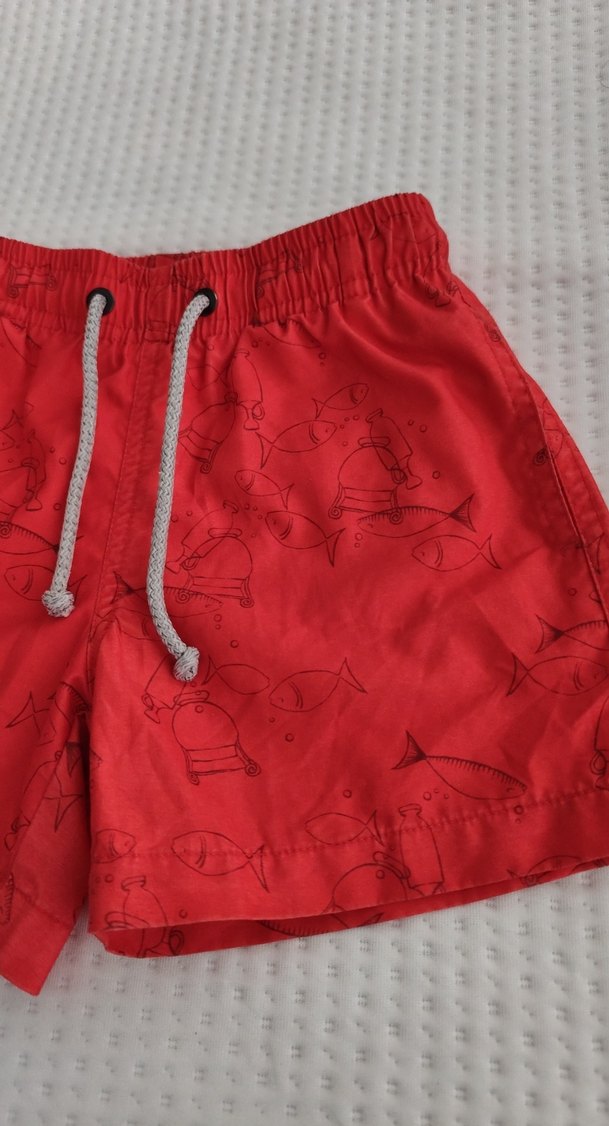 Kırmızı Erkek Çocuk Mayo Şortu - Görsel 2
