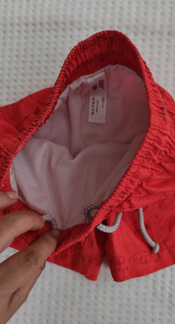 Kırmızı Erkek Çocuk Mayo Şortu - Görsel 4