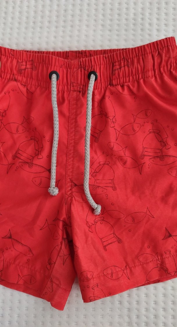 Kırmızı Erkek Çocuk Mayo Şortu - Görsel 3
