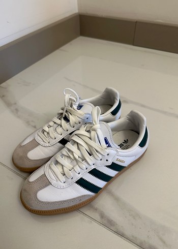 Beyaz Adidas Samba Kadın Spor Ayakkabı - Görsel 2