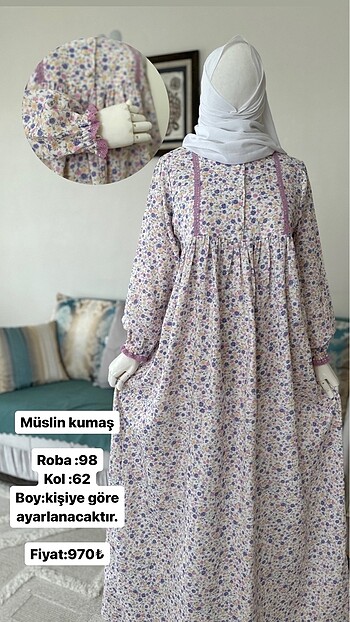 Robalı elbise