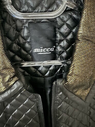 36 Beden siyah Renk Micca mont
