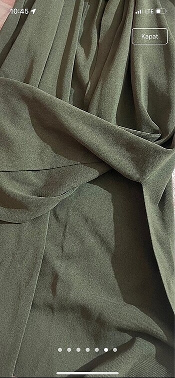m Beden Massimo dutti haki renk elbise