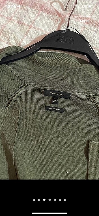Massimo Dutti Massimo dutti haki renk elbise