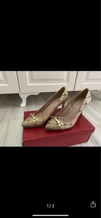 Pierre Cardin gold topuklu Ayakkabı