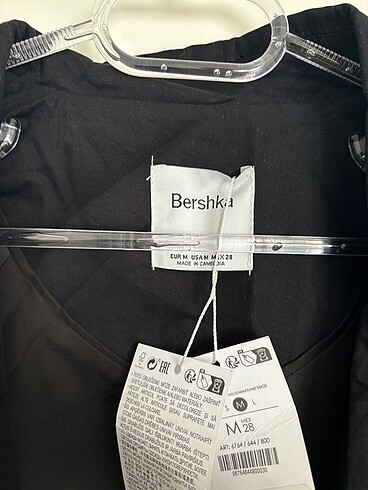Bershka Siyah Bershka Trençkot