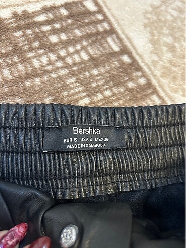 Bershka BERSHKA deri pantolon