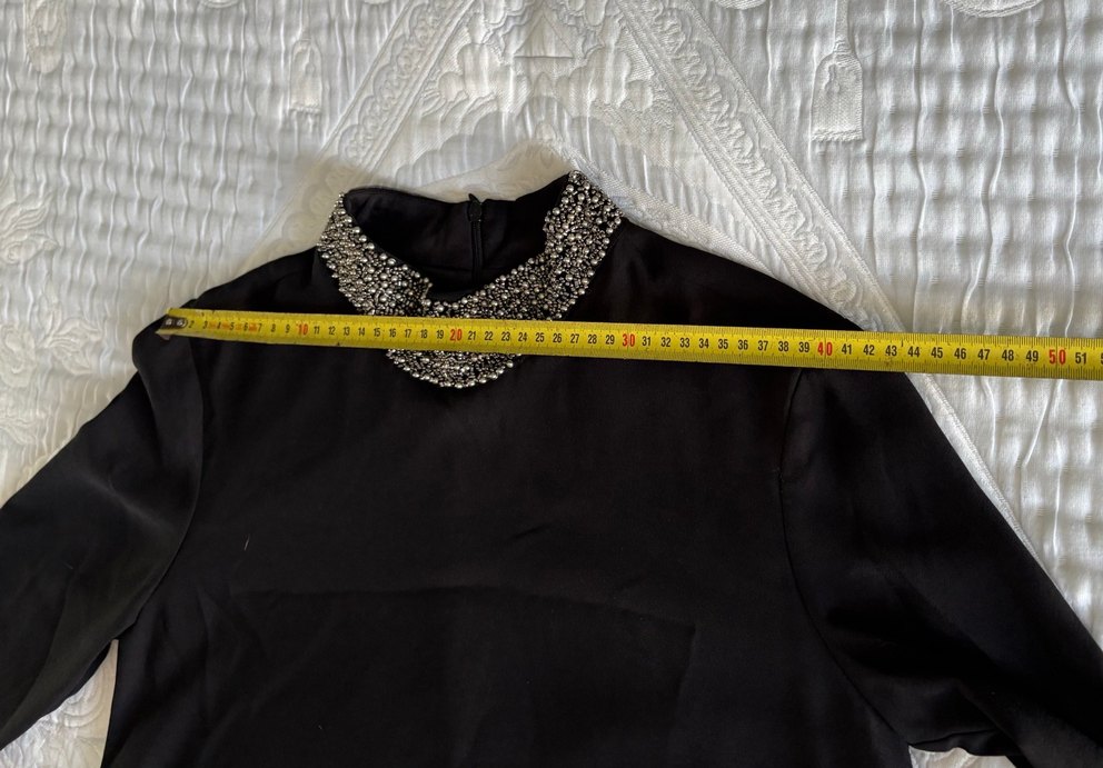 A Kesim ince krep elbise - Görsel 3