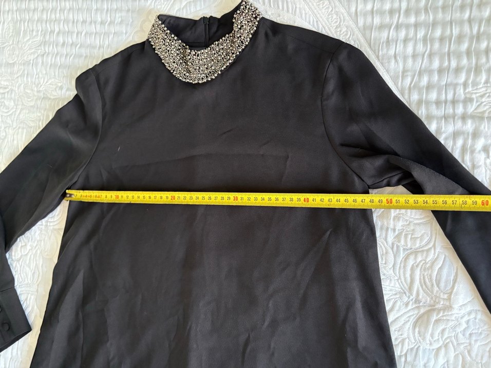 A Kesim ince krep elbise - Görsel 2