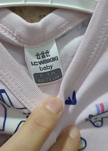 LC Waikiki Pembe Desenli Bebek Kız Tulum