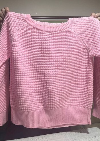 Pembe Kadın Triko Kazak - Görsel 2