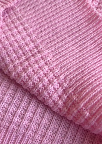 Pembe Kadın Triko Kazak - Görsel 3