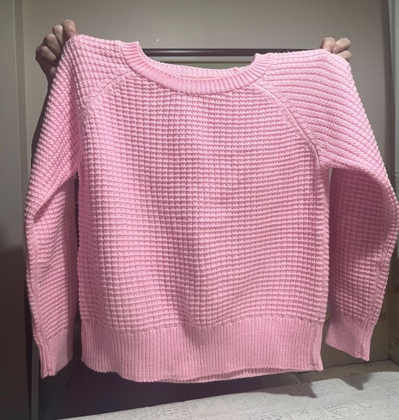 Pembe Kadın Triko Kazak - Görsel 2