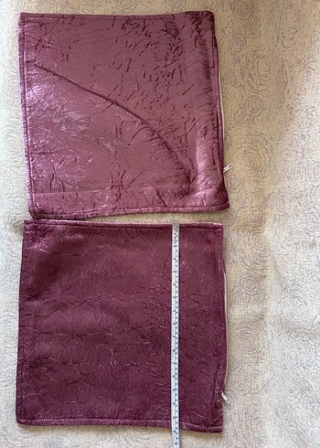 Fermuarlı Mor Parlak kırlent kılıfı - Görsel 5