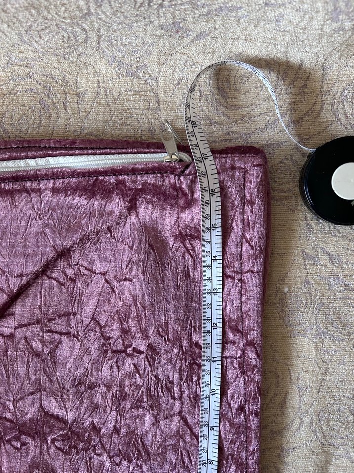 Fermuarlı Mor Parlak kırlent kılıfı - Görsel 3