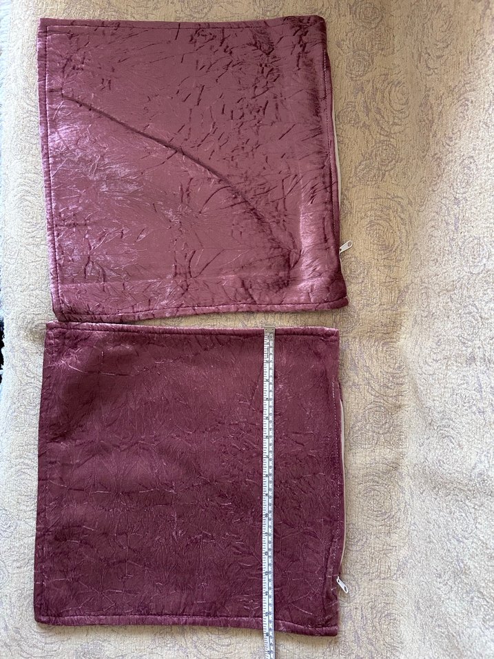 Fermuarlı Mor Parlak kırlent kılıfı - Görsel 5