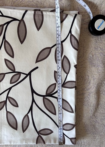 Kahverengi Baskılı Modern Kırlent Kılıfı - Görsel 3