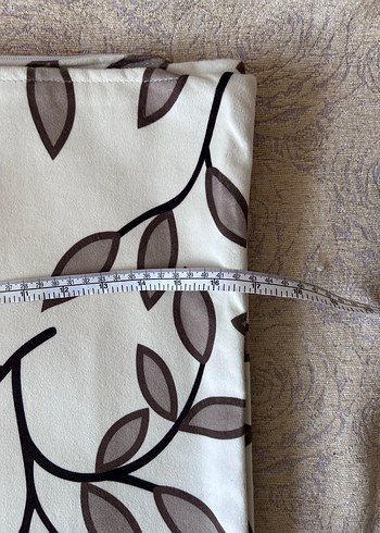 Kahverengi Baskılı Modern Kırlent Kılıfı - Görsel 2