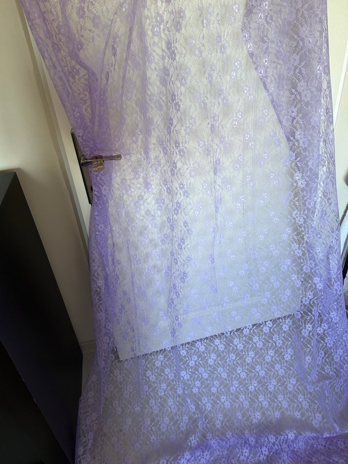 Mor Parlak Bohem Tarzı Tül Perde - Görsel 2