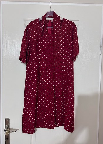 Uzun Bordo Kadın Pelerin - Görsel 6