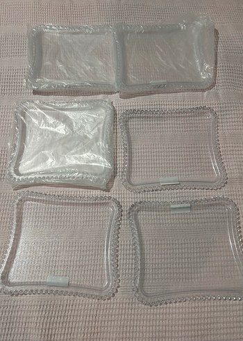 6 lı Şeffaf Kenarlı pleksi sunum tepsisi - Görsel 2