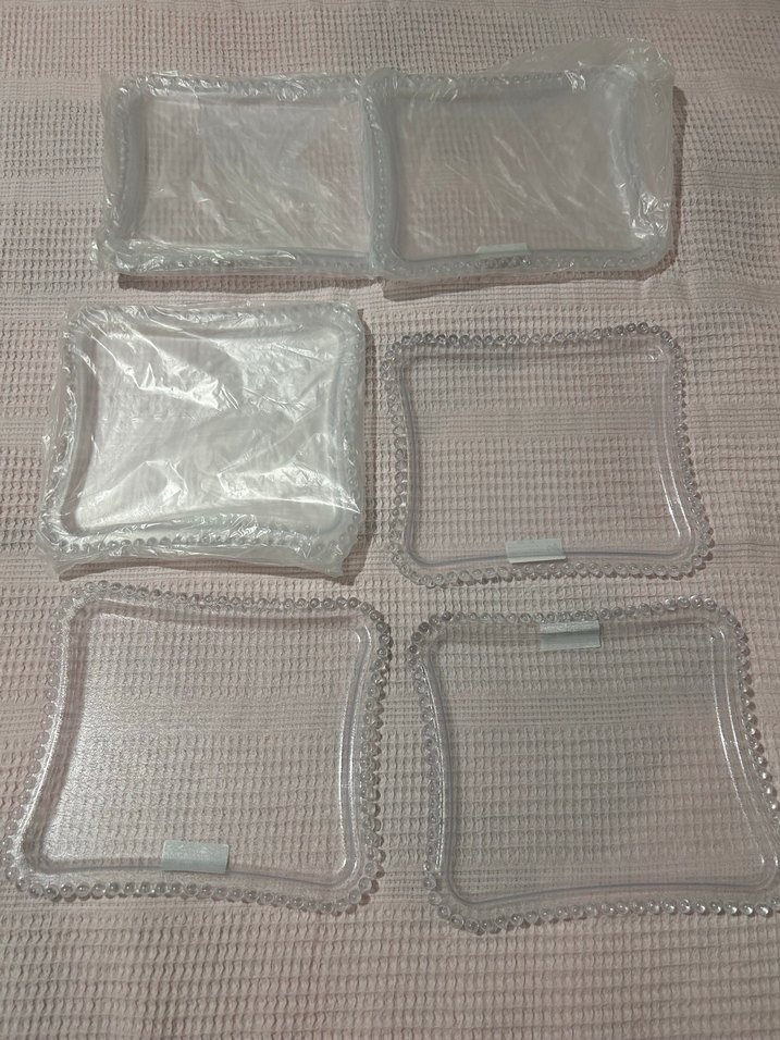 6 lı Şeffaf Kenarlı pleksi sunum tepsisi - Görsel 2