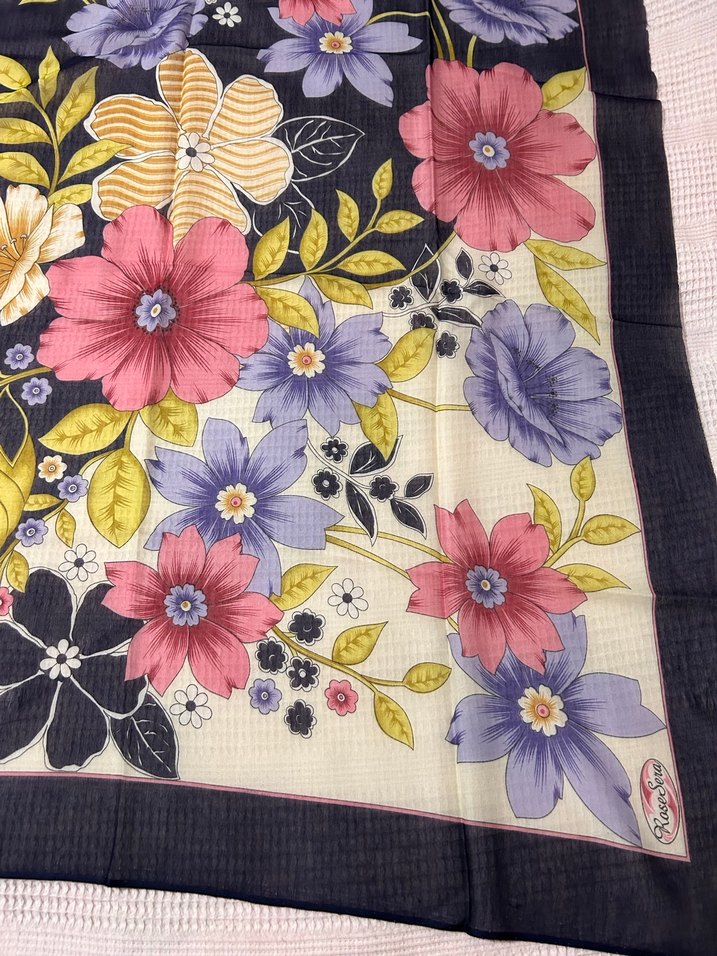 Çiçek Desenli Bohem Dantel Kadın Fuları - Görsel 3