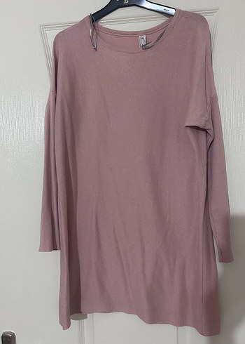 Bej Kadın Uzun Kollu Midi Tunik - Görsel 2