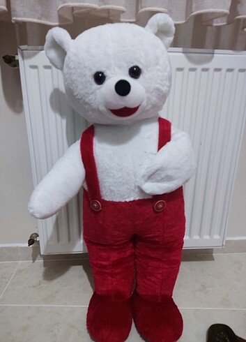 80 cm kırmızı beyaz ayicik