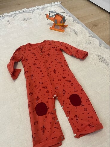 3 Yaş Beden turuncu Renk Hello Baby Tulum