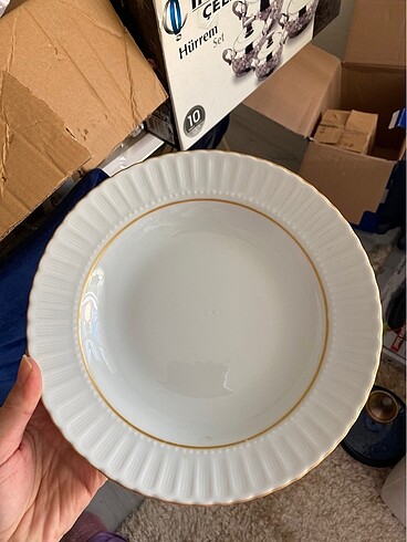 Kütahya porselen servis tabağı