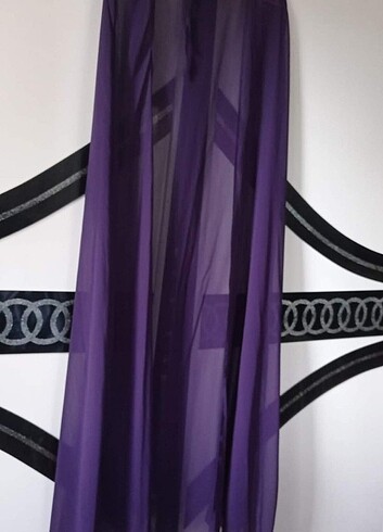 Pelerinli abiye elbise  - Görsel 2