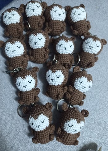 Örme Ayı Figürlü Anahtarlık - Görsel 2