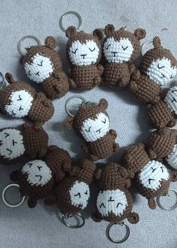 Örme Ayı Figürlü Anahtarlık - Görsel 3