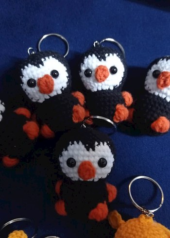 Gri Örgü Kadın Anahtarlık - Görsel 2