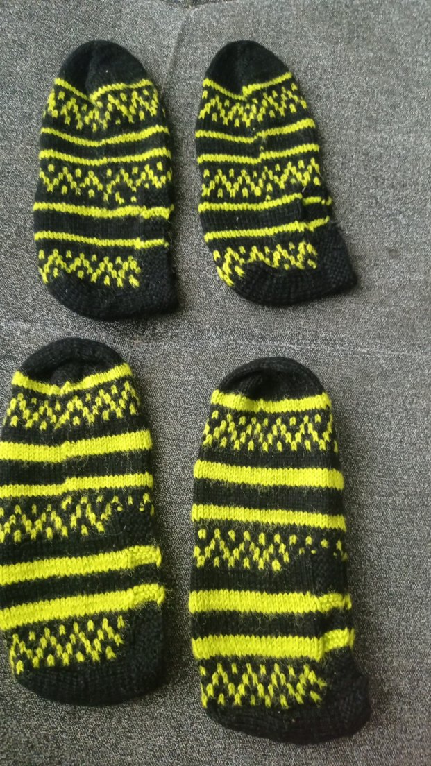 Yeşil Gri  kadın Çorap - Görsel 4