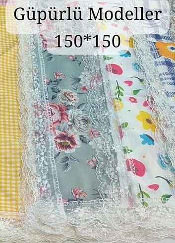 Gupurlu sofra örtüleri