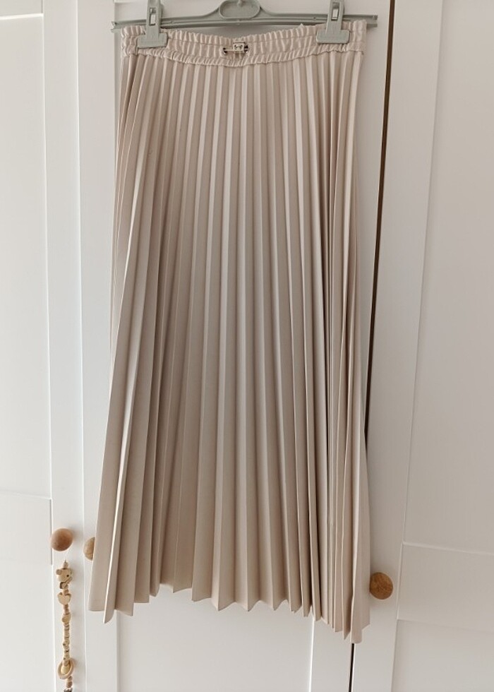 Koton deri plise etek - Görsel 2