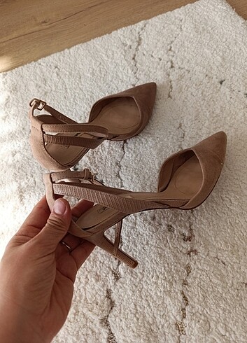 Stradivarius sevilen topuklu ayakkabı  - Görsel 8