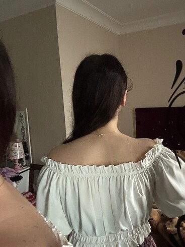 Bershka beyaz crop