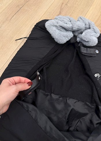 Gri Bebek arabası battaniyesi - Görsel 3